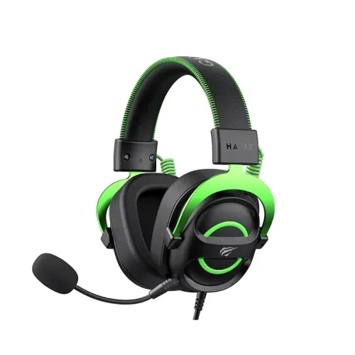 Havit Gamenote H2002E Wired Gaming Headphone Price in BD - Front view of Havit Gamenote H2002E gaming headphone with detachable microphone
