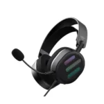 Havit Gamenote H2038U RGB 7.1 Gaming Headphone Price in BD - Front view of Havit Gamenote H2038U USB gaming headphone with RGB lighting and microphone