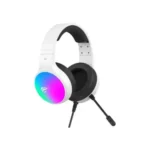 Havit H2043U Gamenote USB 7.1 Gaming Headphone Price in BD - Front view of Havit H2043U USB gaming headphone with RGB lighting and microphone
