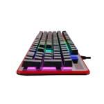 Havit Gamenote KB870L RGB Mechanical Gaming Keyboard Price in BD - Top view of Havit Gamenote KB870L RGB mechanical gaming keyboard on desk