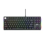 Havit Gamenote KB890L RGB Mechanical Gaming Keyboard Price in BD - Top view of Havit Gamenote KB890L RGB mechanical gaming keyboard on desk