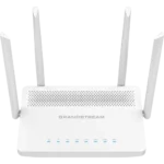 Grandstream GWN7052 1270Mbps Dual Band Gigabit WiFi Router Price in BD - Sleek white enterprise dual band router design with four external antennas.