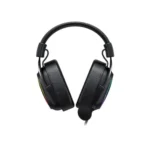 Havit Gamenote H2002P USB 7.1 Gaming Headphone Price in BD - Front view of Havit Gamenote H2002P USB gaming headphone with RGB lighting and microphone