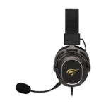 Havit H2008D Gaming Wired Headphone Price in BD - Front view of Havit H2008D wired gaming headphone with detachable microphone