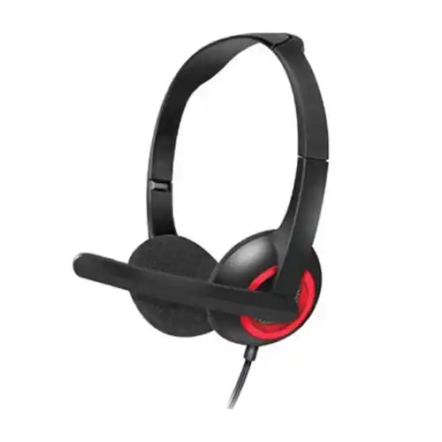 Havit H202D Stereo Wired Headphone With Mic Price in BD - Front view of Havit H202D stereo headphone with adjustable boom microphone