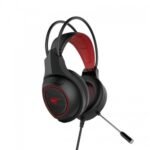 Havit HV-H2239D Gaming Headphone Price in BD - Front view of Havit HV-H2239D gaming headphone with LED lighting and microphone