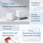 Mercusys Halo H30 AC1200 Dual-Band Mesh Router (2 Pack) - Image 2