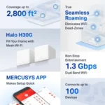 Mercusys Halo H30G AC1300 Dual-Band Gigabit Mesh WiFi Router 2-Pack Price in BD - Image 2