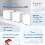 Mercusys Halo H30G AC1300 Dual-Band Gigabit Mesh Router (3-Pack) Price in BD - Image 2