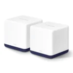 Mercusys Halo H50G AC1900 Dual Band Gigabit Mesh Router 2 Pack Price in BD - Sleek white dual mesh unit design.