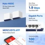 Mercusys Halo H50G AC1900 Dual-Band Gigabit Mesh WiFi Router 2-Pack Price in BD - Image 2