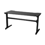 Havit GD903 Black Gaming Desk Price in BD - Front view of Havit GD903 Z-shaped black gaming desk