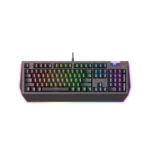 Havit KB872L RGB Mechanical Gaming Keyboard Price in BD - Top view of Havit KB872L RGB mechanical gaming keyboard with illuminated keys