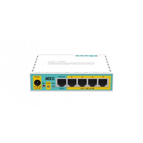hex-poe-lite-500x500 Mikrotik RB750UPr2 hEX PoE lite 5-Port Ethernet Router Price in BD - Compact white Mikrotik RB750UPr2 hEX PoE lite router casing.