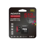 ADATA High-Endurance 512GB UHS-I Class 10 microSDXC Memory Card Price in BD - 512GB heavy-duty micro card for surveillance and dash cams