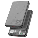 Hoco Q18 22.5W 10000mAh Wireless Magnetic Power Bank Price in Bangladesh - Transparent slim portable charger with fast charging