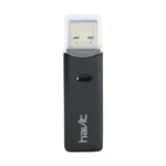 Havit HV-C304 USB 3.0 SD & Micro SD Card Reader Price in BD - Front view of Havit HV-C304 USB 3.0 memory card reader with protective cap and dual slots