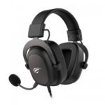 Havit HV-H2002D Gaming Headphone Price in BD - Front view of Havit HV-H2002D gaming headphone with detachable microphone and steel headband