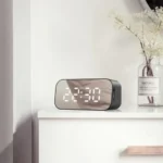 Havit HV-M3 Portable Alarm Clock Bluetooth Speaker Price in BD - Front view of Havit HV-M3 mirror LED alarm clock bluetooth speaker