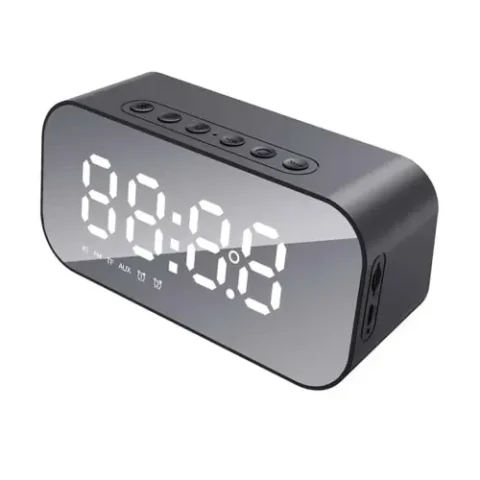 Havit HV-M3 Portable Alarm Clock Bluetooth Speaker Price in BD - Front view of Havit HV-M3 mirror LED alarm clock bluetooth speaker
