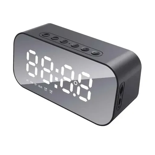 Havit HV-M3 Portable Alarm Clock Bluetooth Speaker Price in BD - Front view of Havit HV-M3 mirror LED alarm clock bluetooth speaker