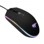 Havit HV-MS1003 RGB Gaming Mouse Price in BD - Top view of Havit HV-MS1003 RGB backlit gaming mouse with USB cable