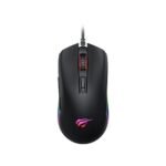 Havit HV-MS1010 RGB Gaming Mouse Price in BD - Top view of Havit HV-MS1010 RGB backlit gaming mouse with USB cable