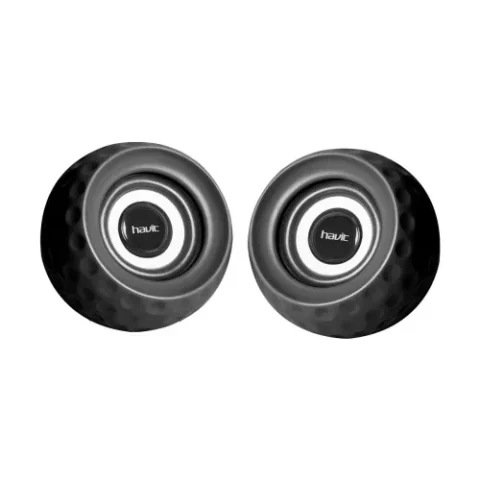 Havit HV-SK486 USB 2.0 Speaker Price in BD - Front view of Havit HV-SK486 compact USB 2.0 desktop speakers