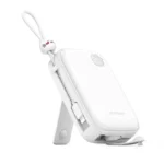 JOYROOM Cutie Series 22.5W 20000mAh Power Bank Price in Bangladesh - Portable charger with built-in dual cables, kickstand, and digital display