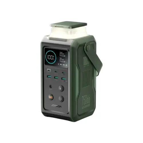 Command absolute energy independence with the Joyroom JR-PBF10 75000mAh 100W Portable Power Station Price in BD. A heavy-duty power generator built for outdoor adventures and prolonged outages. Massive 75,000mAh (240Wh) Capacity: Colossal energy reserve powers smartphones over 15 times and sustains laptops for hours. 100W Super Fast Charging: High-speed bi-directional Type-C port rapidly charges demanding professional laptops. 6-Device Simultaneous Output: Power an entire group's phones, tablets, and gadgets concurrently across 3 USB-C and 3 USB-A ports. Solar Panel Compatible: DC input port supports up to 100W solar re-charging for true off-grid freedom. Joyroom JR-PBF10 75000mAh 100W Portable Power Station Price in Bangladesh - Heavy-duty outdoor power bank with 100W PD and LED light