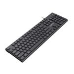 Havit KB250 USB Wired Keyboard Price in BD - Top view of Havit KB250 USB wired keyboard on office desk