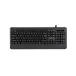 HAVIT KB253 USB Wired Keyboard Price in BD - Top view of HAVIT KB253 USB wired keyboard on office desk