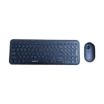 Havit KB254GCM Wireless Keyboard Mouse Combo With Bangla Price in BD - Top view of Havit KB254GCM wireless Bangla keyboard and optical mouse on desk