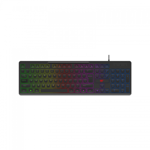 Havit HV-KB275L USB Gaming Keyboard with Bangla Price in BD - Top view of Havit HV-KB275L backlit gaming keyboard with Bangla font