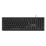 Havit KB376 USB Multimedia Keyboard Price in BD - Top view of Havit KB376 USB multimedia keyboard on office desk