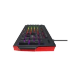 Havit KB866L Multi-function Backlit Membrane Gaming Keyboard Price in BD - Top view of Havit KB866L backlit membrane gaming keyboard on desk