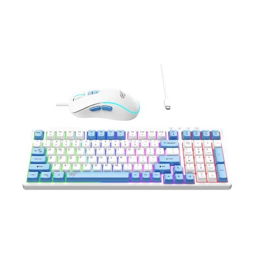 Havit KB891CM Rainbow Backlit Keyboard Mouse Combo Price in BD - Overview of Havit KB891CM rainbow backlit keyboard and optical mouse bundle