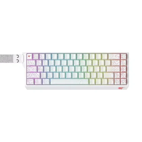 Havit KB922L Wired Mechanical Gaming Keyboard Price in BD - Top view of Havit KB922L mechanical gaming keyboard on desk