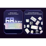 Havit KB922L Wired Mechanical Gaming Keyboard Price in BD - Top view of Havit KB922L mechanical gaming keyboard on desk