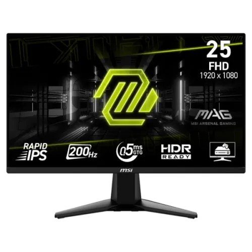 MSI MAG 255F E20 24.5 Inch 200Hz 0.5ms Rapid IPS Gaming Monitor Black