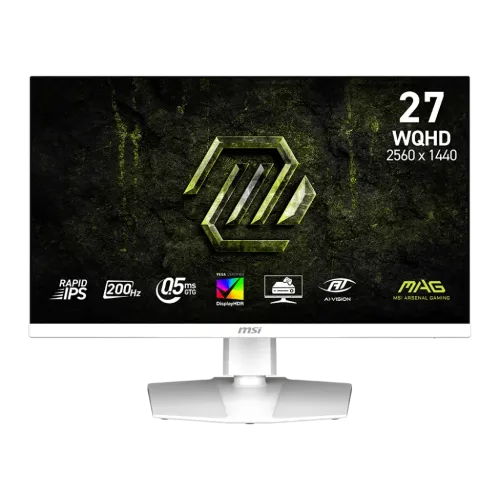MSI MAG 274QRFW E20 27 Inch 200Hz Rapid IPS WQHD Gaming Monitor White
