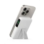Anker MagGo 10000mAh Magnetic 15W Power Bank with Smart Display White