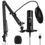 MAONO AU-PM422 192KHZ/24BIT Professional Cardioid Condenser Mic Black