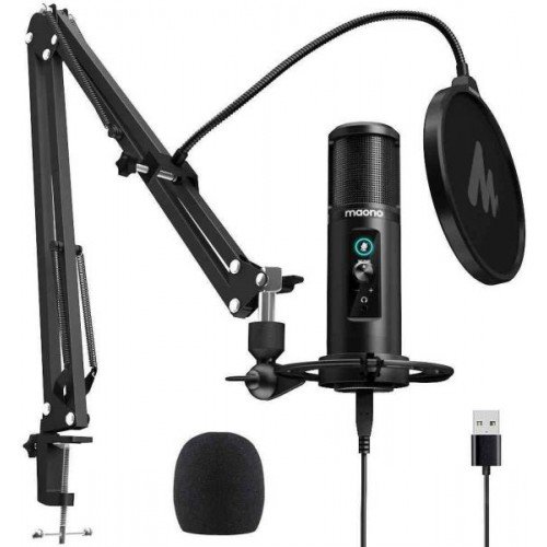 MAONO AU-PM422 192KHZ/24BIT Professional Cardioid Condenser Mic Black