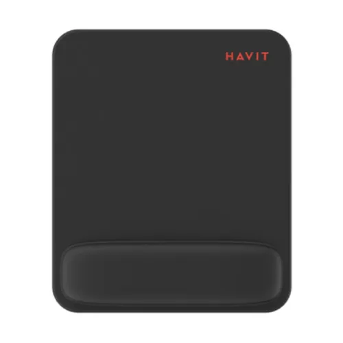 mp804-500x500 Havit MP804 Mouse Pad With Wrist Guard Price in BD - Top view of Havit MP804 ergonomic mouse pad with wrist guard rest on desk