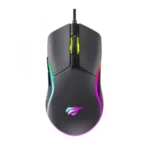 Havit MS1029 RGB Wired Gaming Mouse Price in BD - Top view of Havit MS1029 RGB wired gaming mouse with USB cable