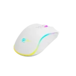 Havit MS1034 RGB Programmable Gaming Mouse Price in BD - Top view of Havit MS1034 RGB backlit gaming mouse with USB cable