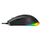 Havit MS1036 RGB Programmable Gaming Mouse Price in BD - Top view of Havit MS1036 RGB wired gaming mouse with USB cable