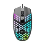Havit MS4254 USB Gaming Mouse Price in BD - Top view of Havit MS4254 USB wired gaming mouse with cable
