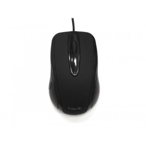 Havit HV-MS753 Optical Mouse Price in BD - Top view of Havit HV-MS753 optical mouse with USB cable